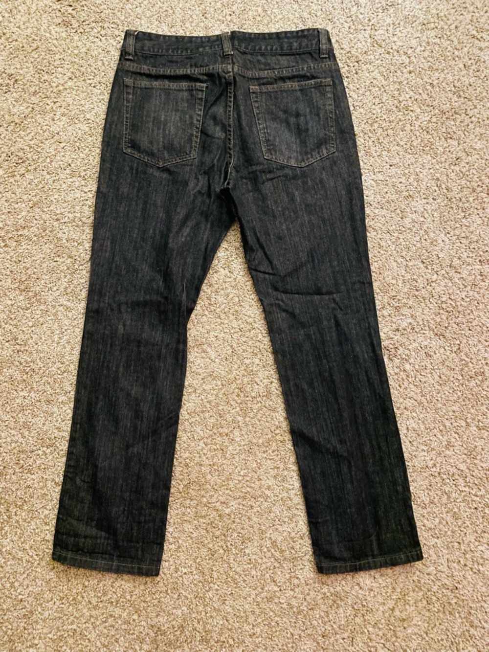 Men's Dark Wash Straight Leg Jeans